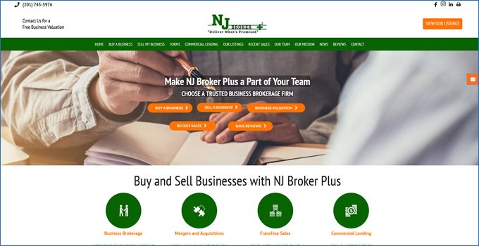 NJ Broker Plus LLC business brokers in New Jersey